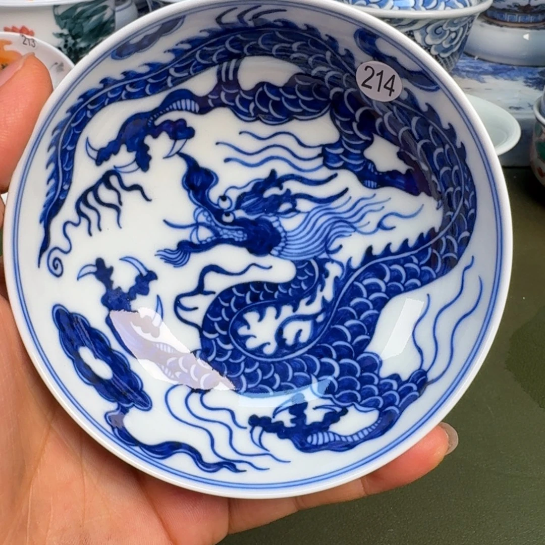 瓷景德镇纯手绘茶具圆圆214