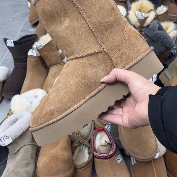 栗色厚底平口37-1