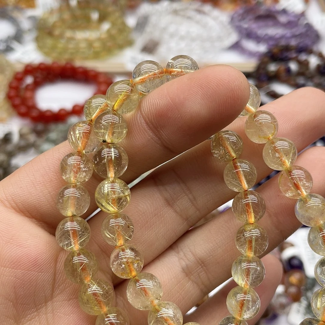 未镶嵌水晶手串水晶