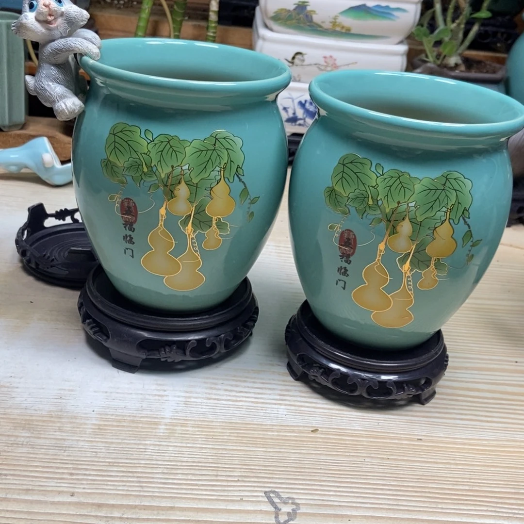 瓷片陶瓷花盆陶瓷艺术