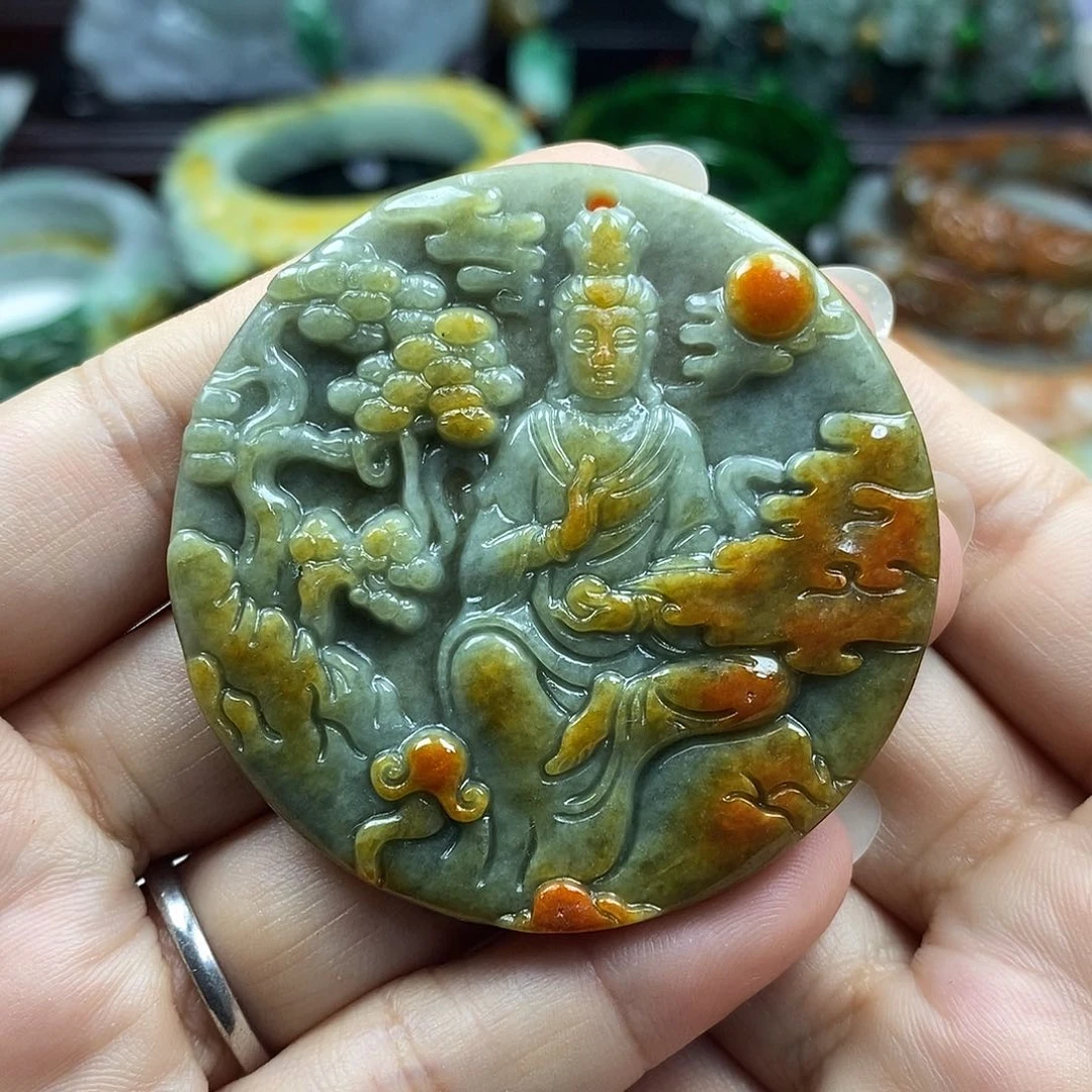 颈饰未镶嵌翡翠发牌子