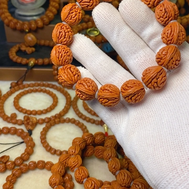 桃核手串秦岭龙纹桃核