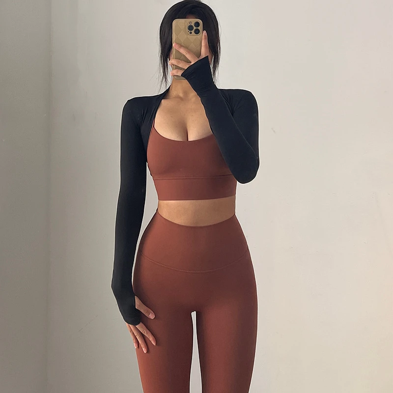 披肩百搭运动健身瑜伽户外休闲跑步速干上衣开衫外套长袖女坎肩薄