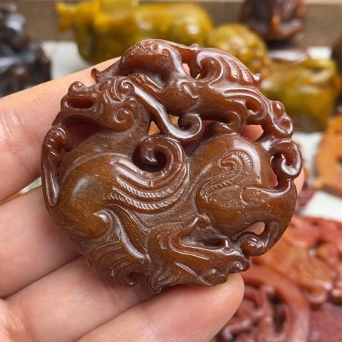 蛇纹石玉未镶嵌颈饰82