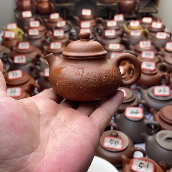 茶壶紫砂宜兴紫砂半手工