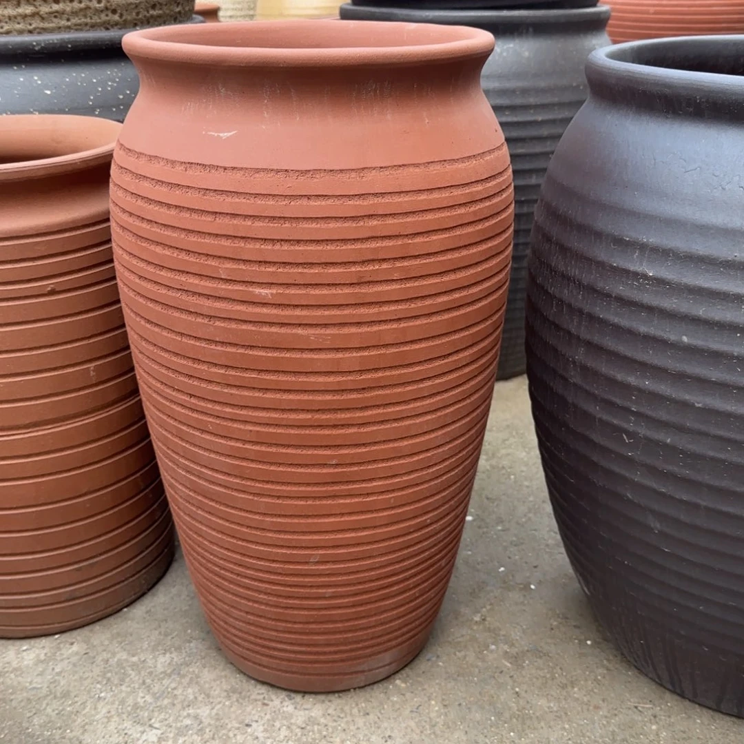 紫砂花盆口25高50宜兴紫砂