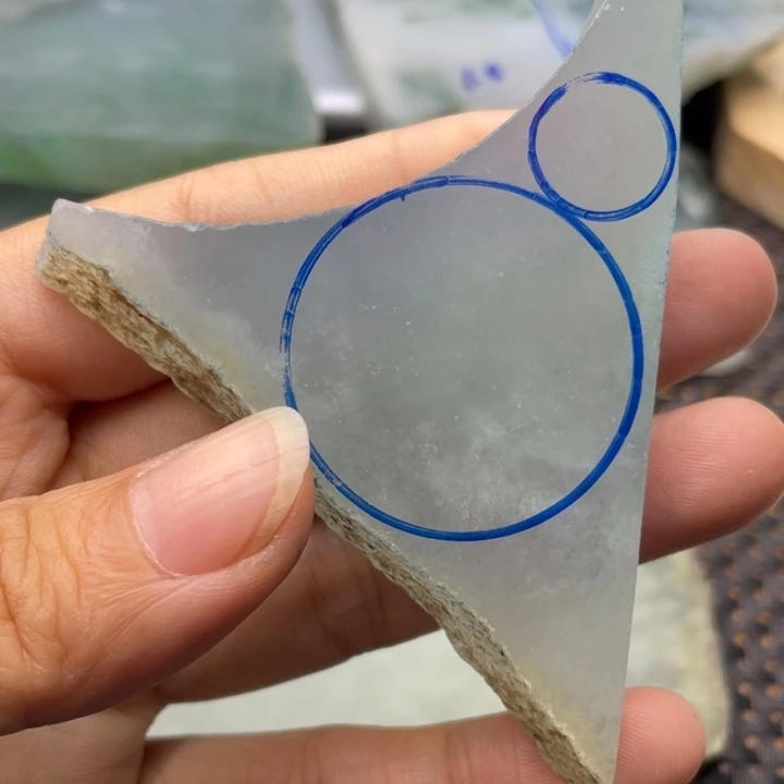 永***业未镶嵌定制翡翠片料不退换