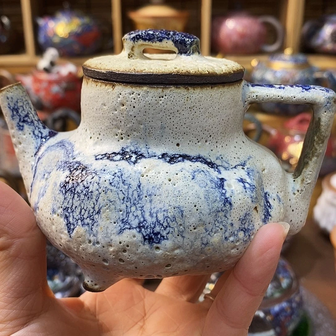 粗陶柴烧志野茶器