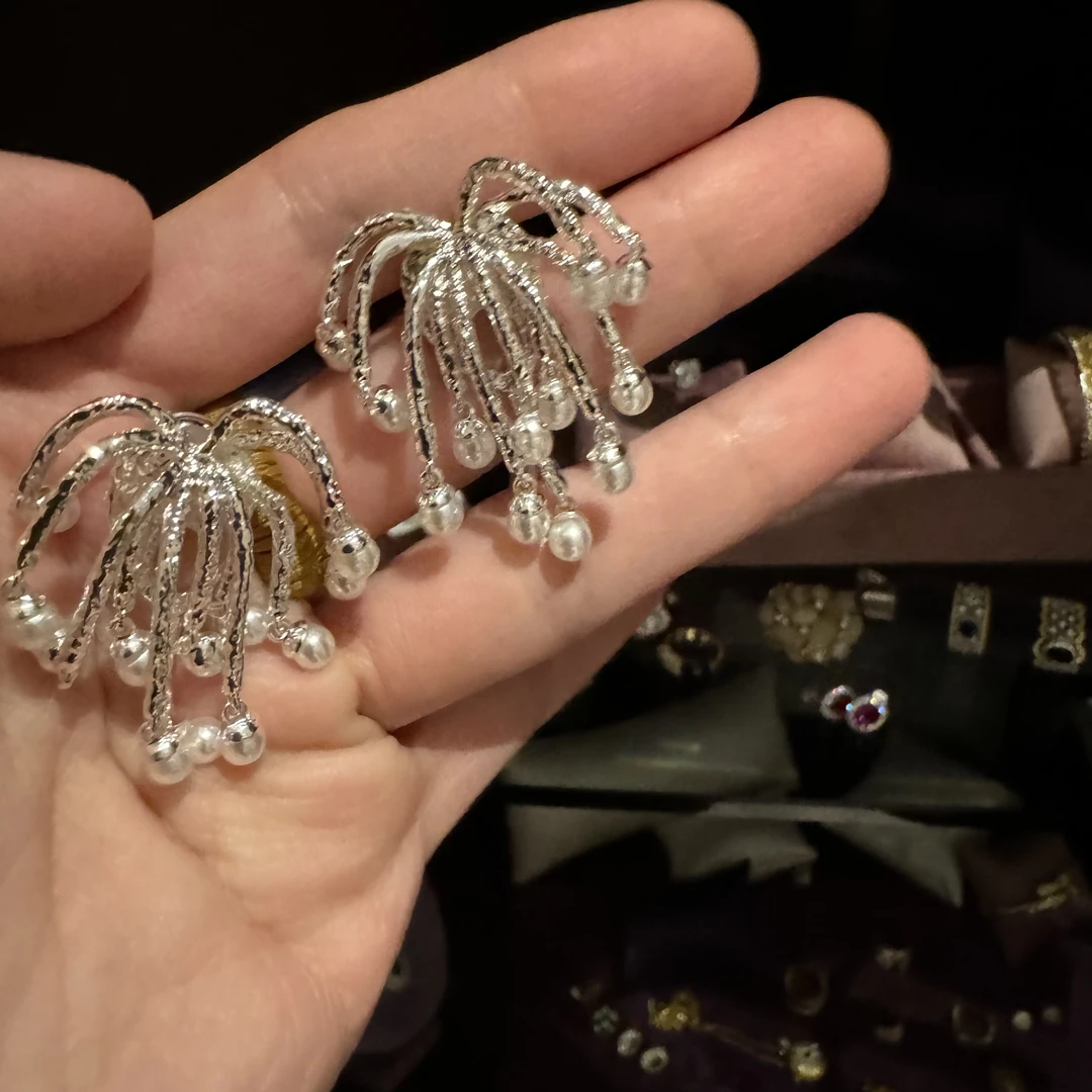 铜合金仿珍珠耳饰 【4139】周年珍藏英｜经典原标克拉款Crown