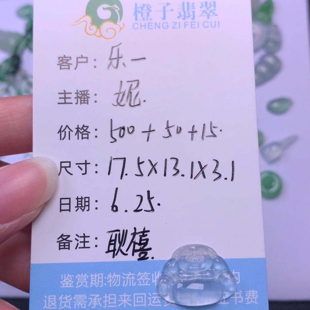 乐***一翡翠未镶嵌颈饰翡翠