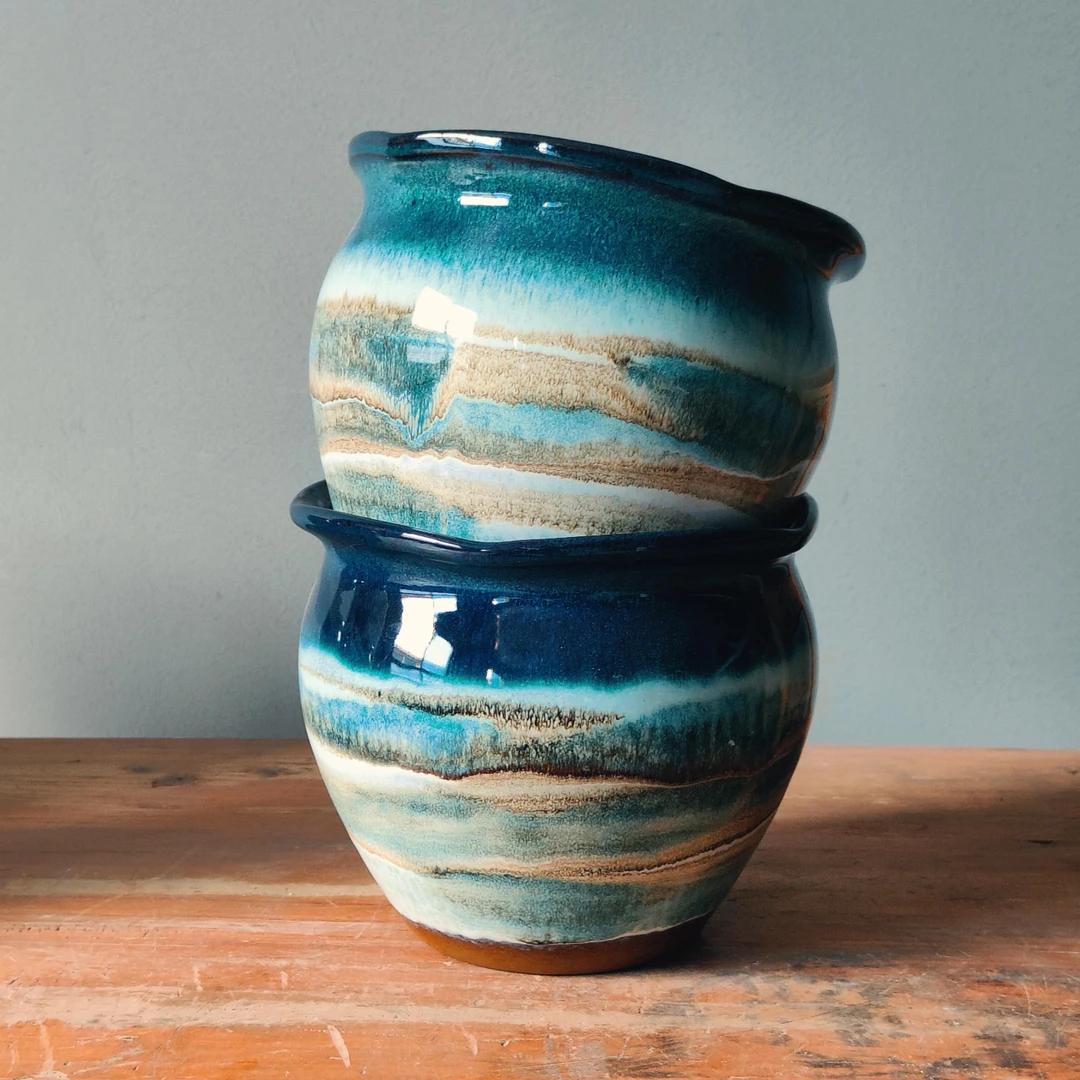 216#宜兴紫砂 粗陶陶罐 紫砂罐 多肉  三角梅盆高度18cm 口径21cm