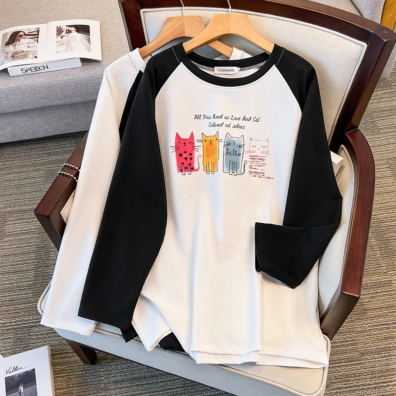 200/350斤加肥大号超大码300斤宽松秋季卫衣胸围/150/160-6032