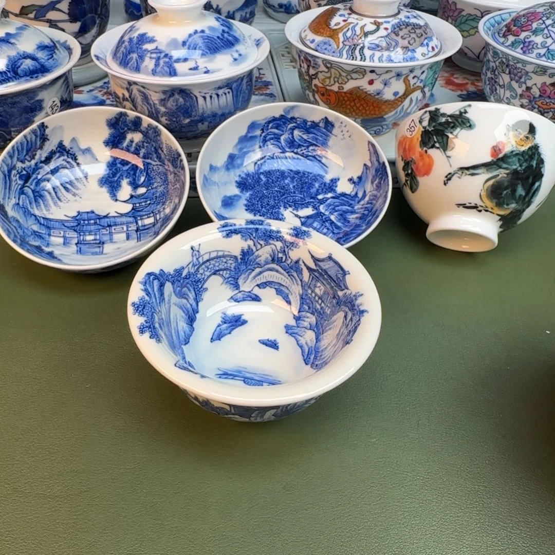 陶纯手工纯手绘茶具367