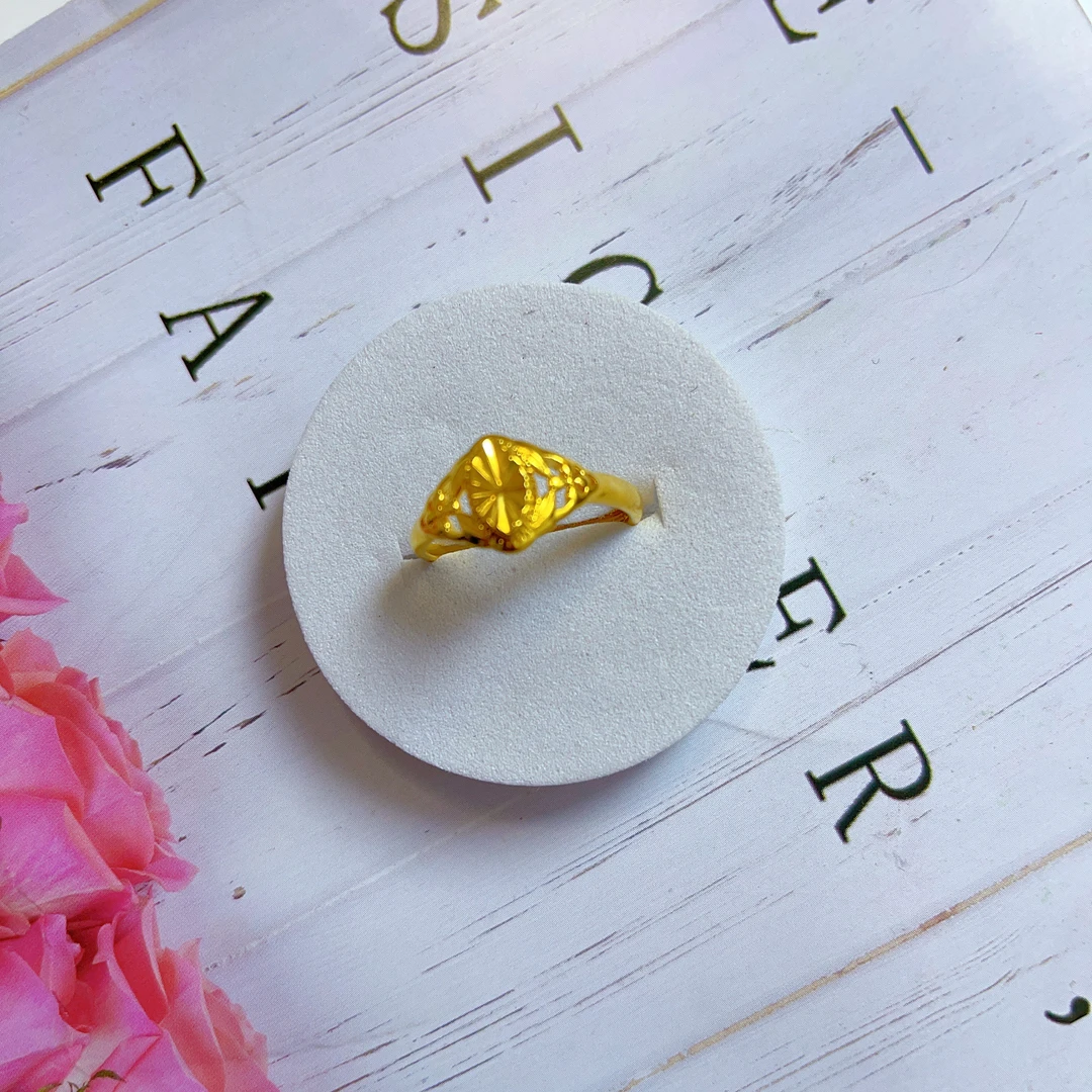 铜合金项链 221新款戒指爆款白搭时尚女士黄色女款