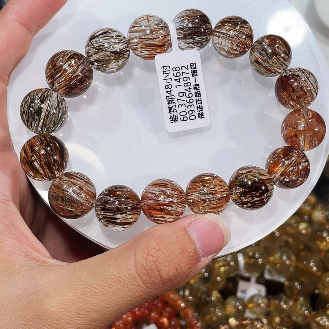 手链未镶嵌水晶顺发高品黑金超七14mm