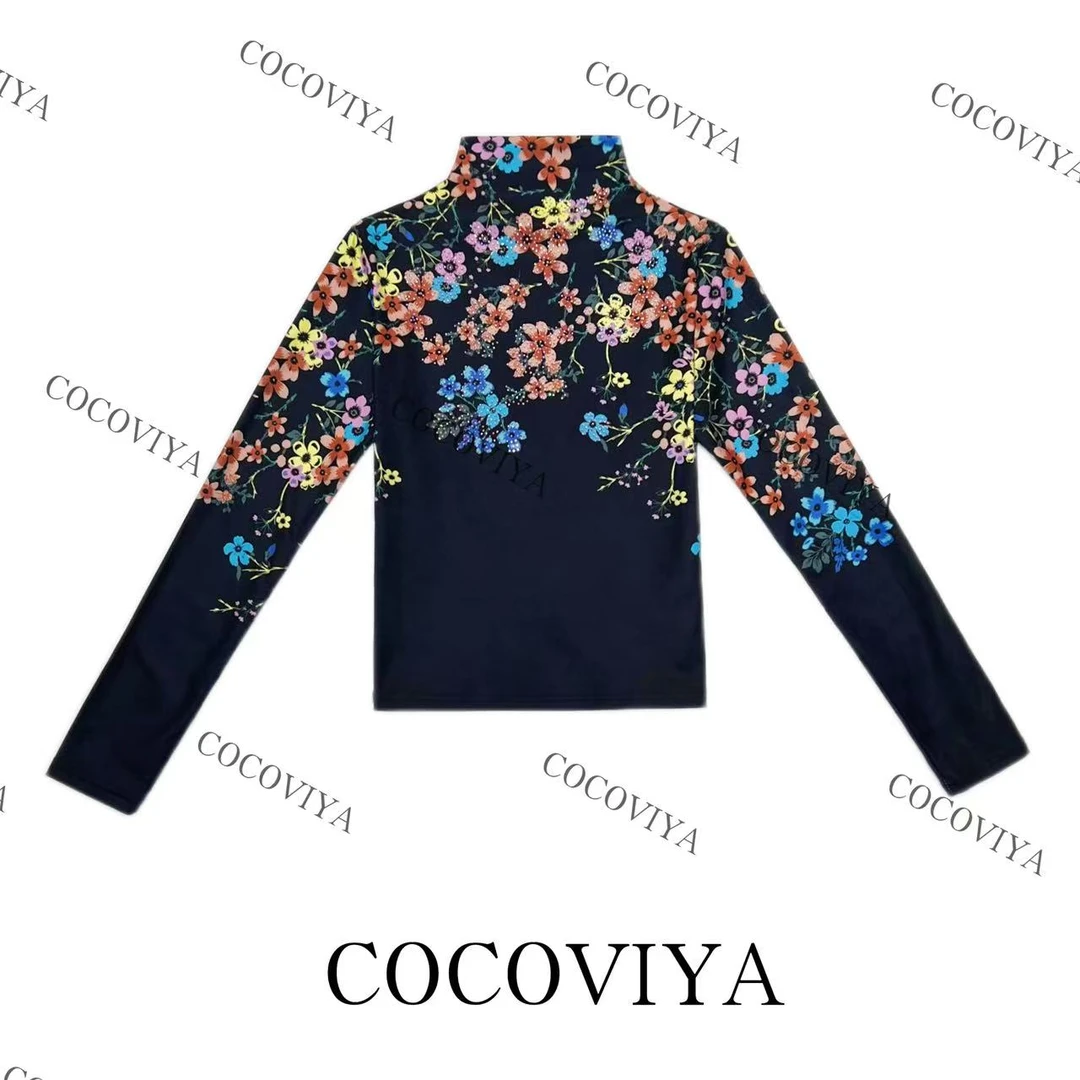 DD 2025 COCOVIYA秋款高级感花语设计款百搭时尚休闲上衣26C-995