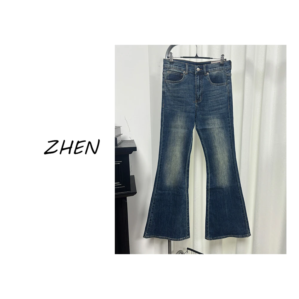 【ZHEN】K0947 2025新款气质休闲时尚显瘦百搭风牛仔裤女