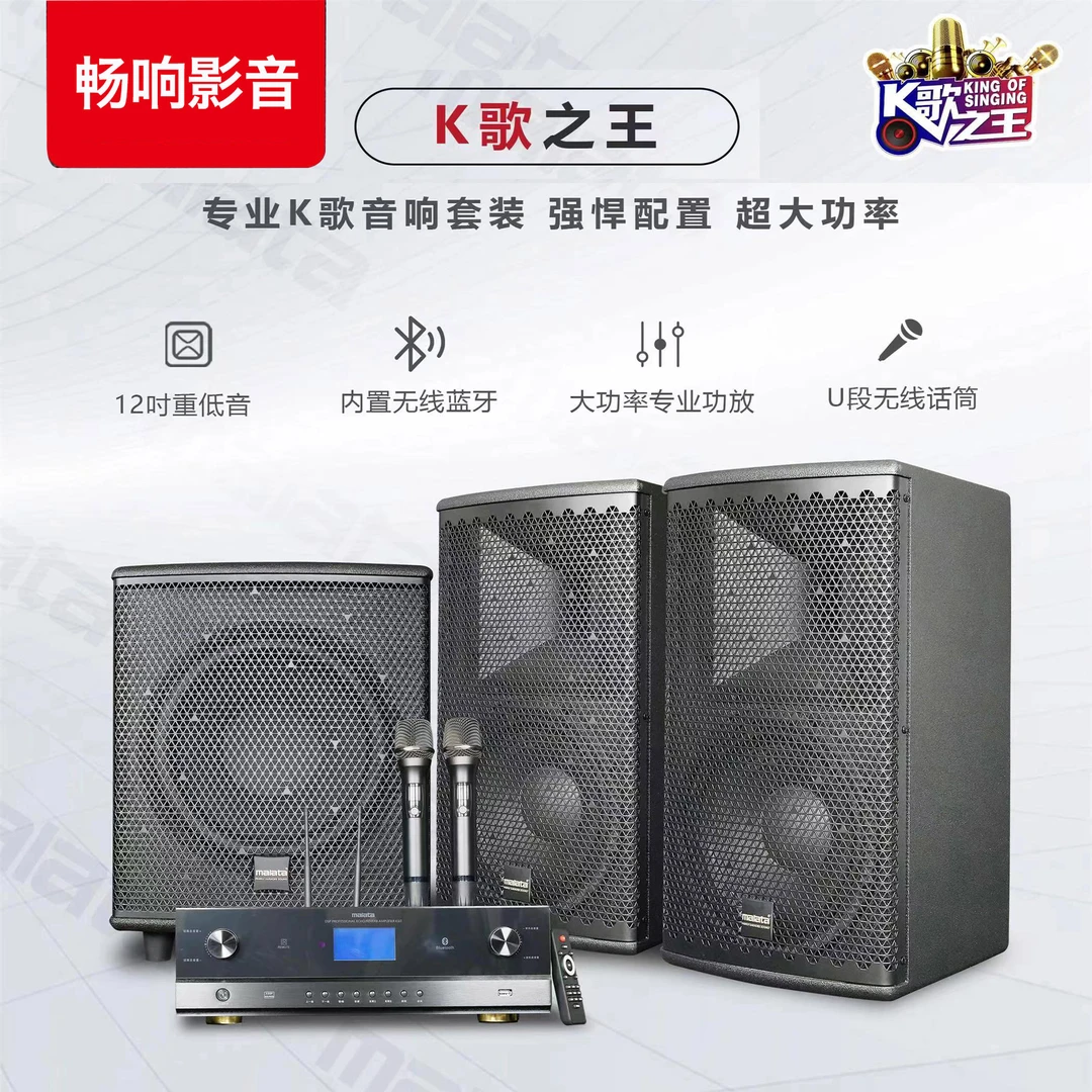 万利达专业K歌之王K60套装中小型演出婚庆餐饮大功率KTV酒吧音响