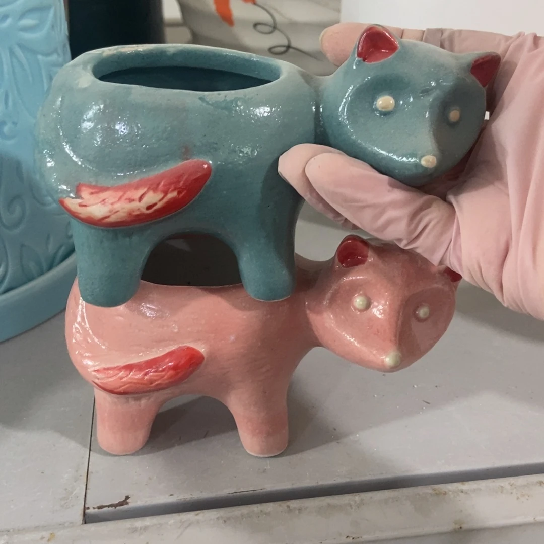 红陶高温陶瓷花盆