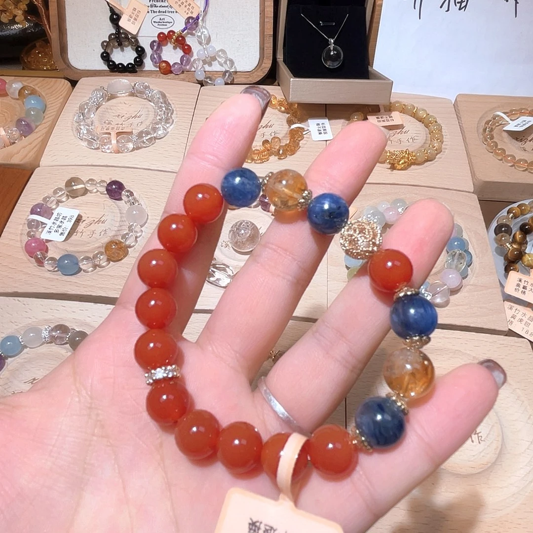 水晶手链未镶嵌天然水晶