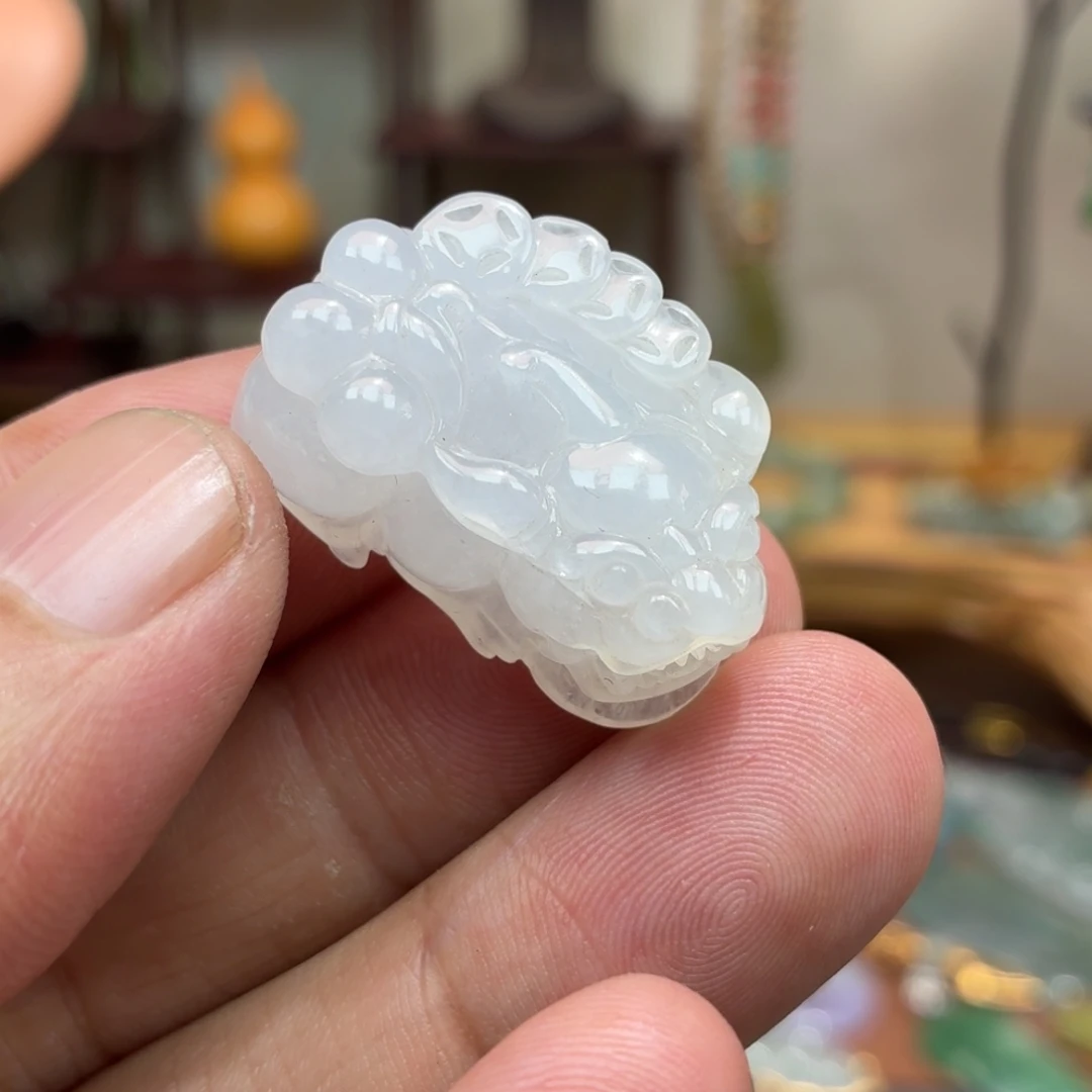 翡翠未镶嵌颈饰貔貅