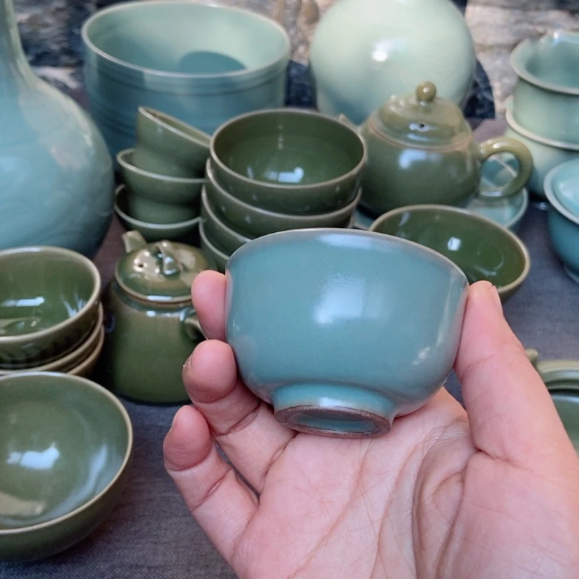 【闪购商品】体验杯原矿青绿釉