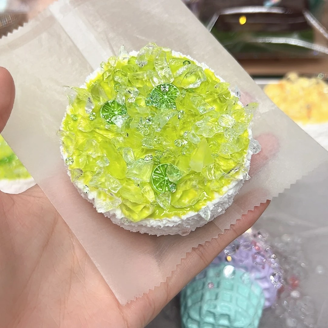 硅胶碎冰青柠檬圆吐司160g