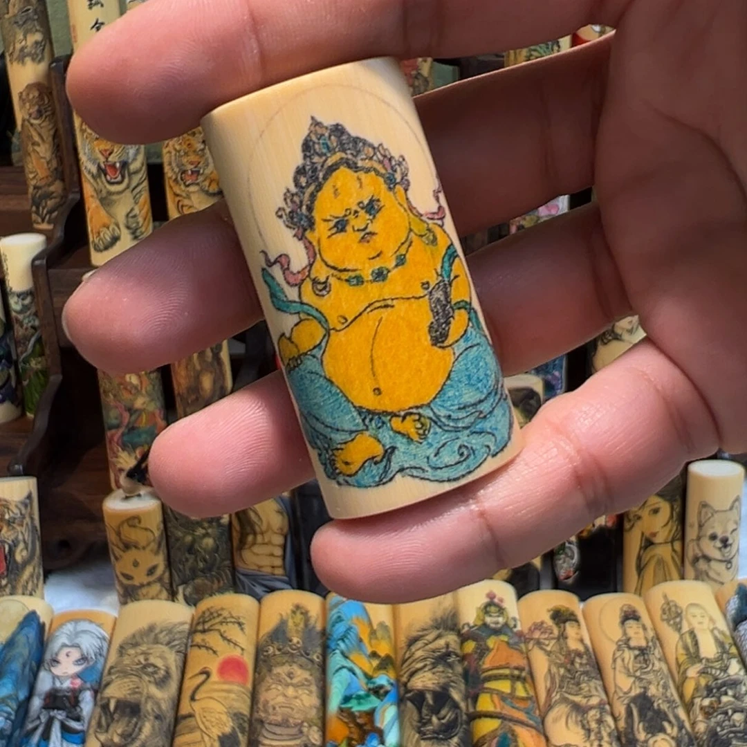 明手工针刺黄财神福利