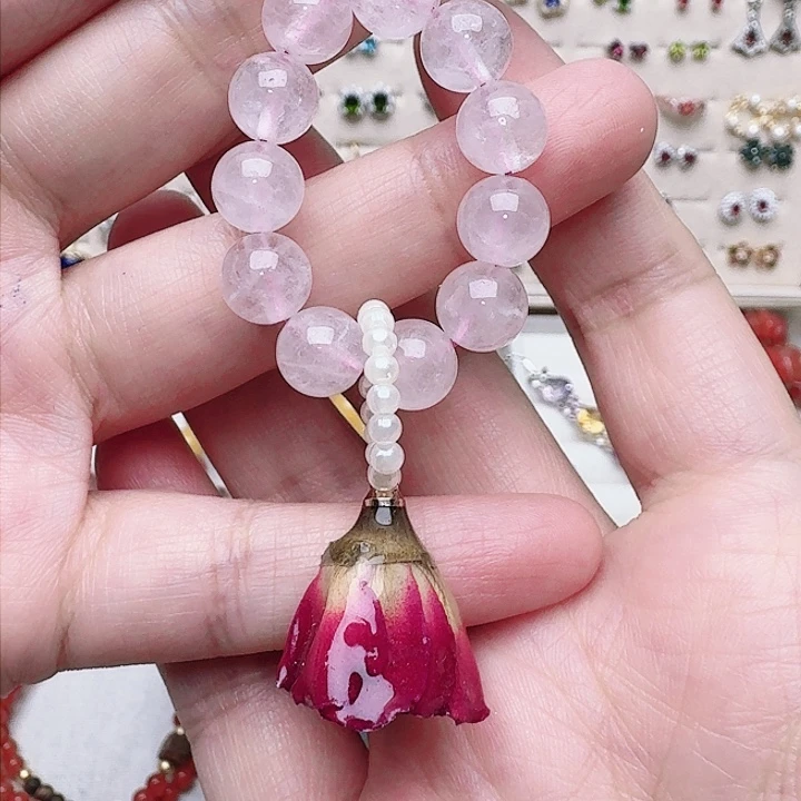 水晶手链未镶嵌吊坠