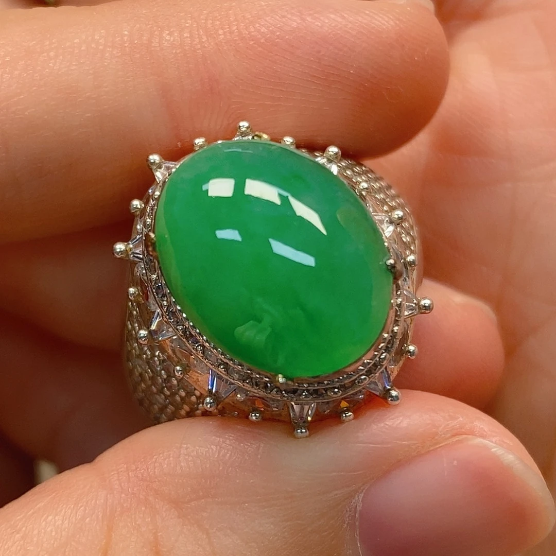 翡翠未镶嵌戒指翡翠蛋面