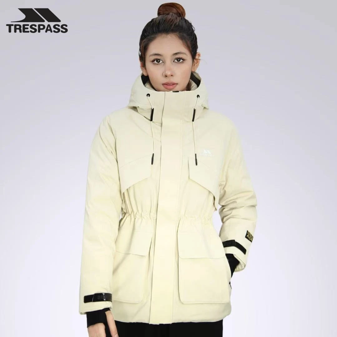 趣越【Trespass】户外滑雪适用女款冬季防水防风保暖冲锋衣羽绒服
