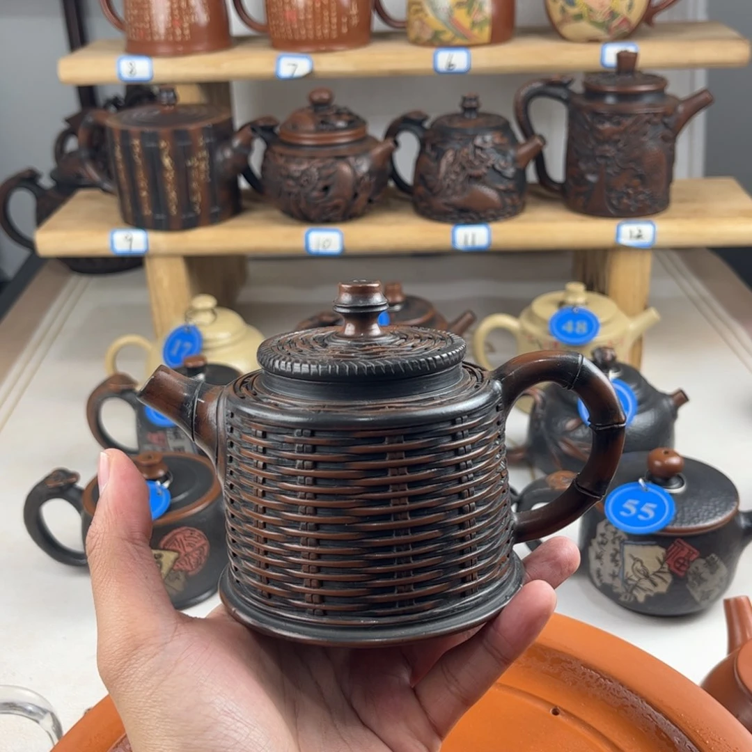 壶彩**南建水紫陶全手工制作，老匠人传承手艺