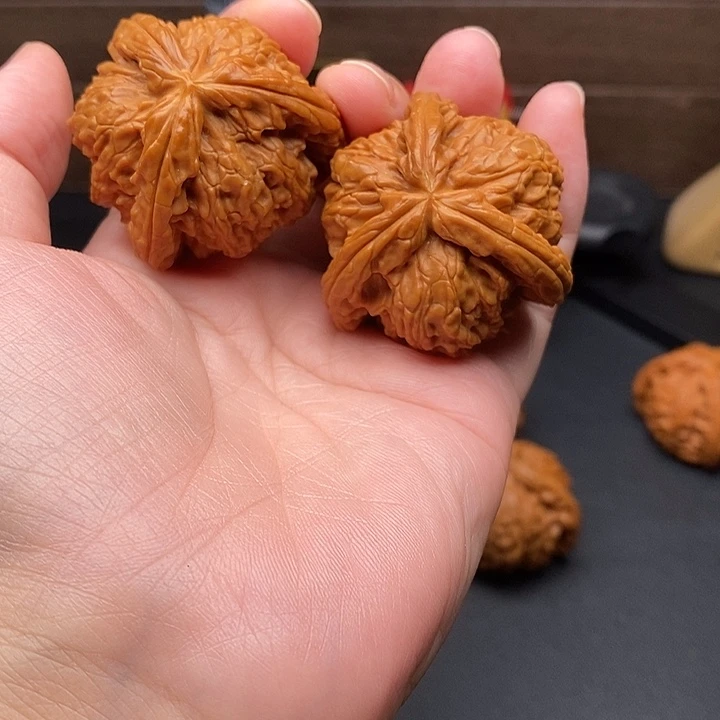 朕***儿文玩核桃把件白奔