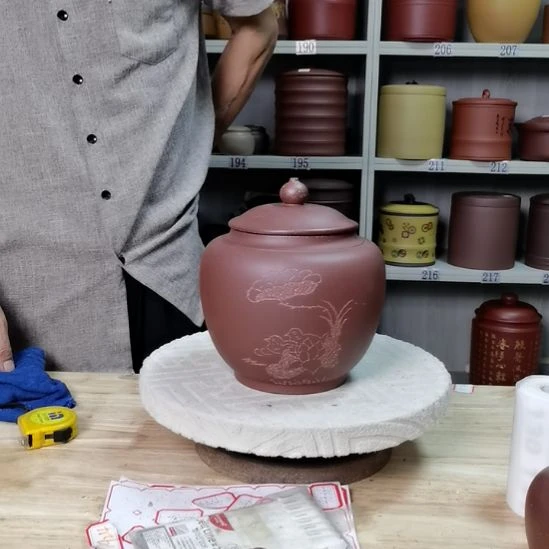 紫砂茶叶罐正品小罐紫砂茶叶罐120