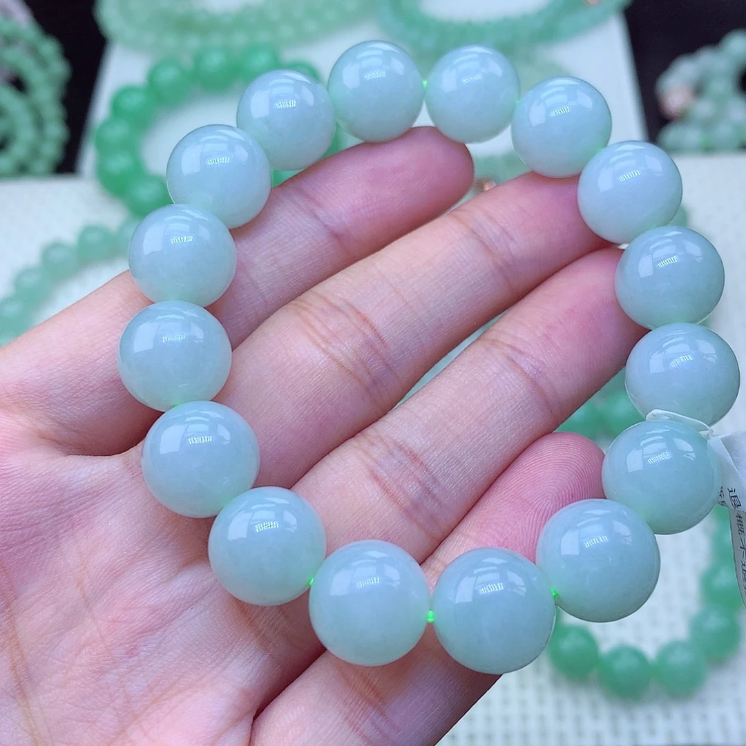 翡翠未镶嵌毛衣链卡13