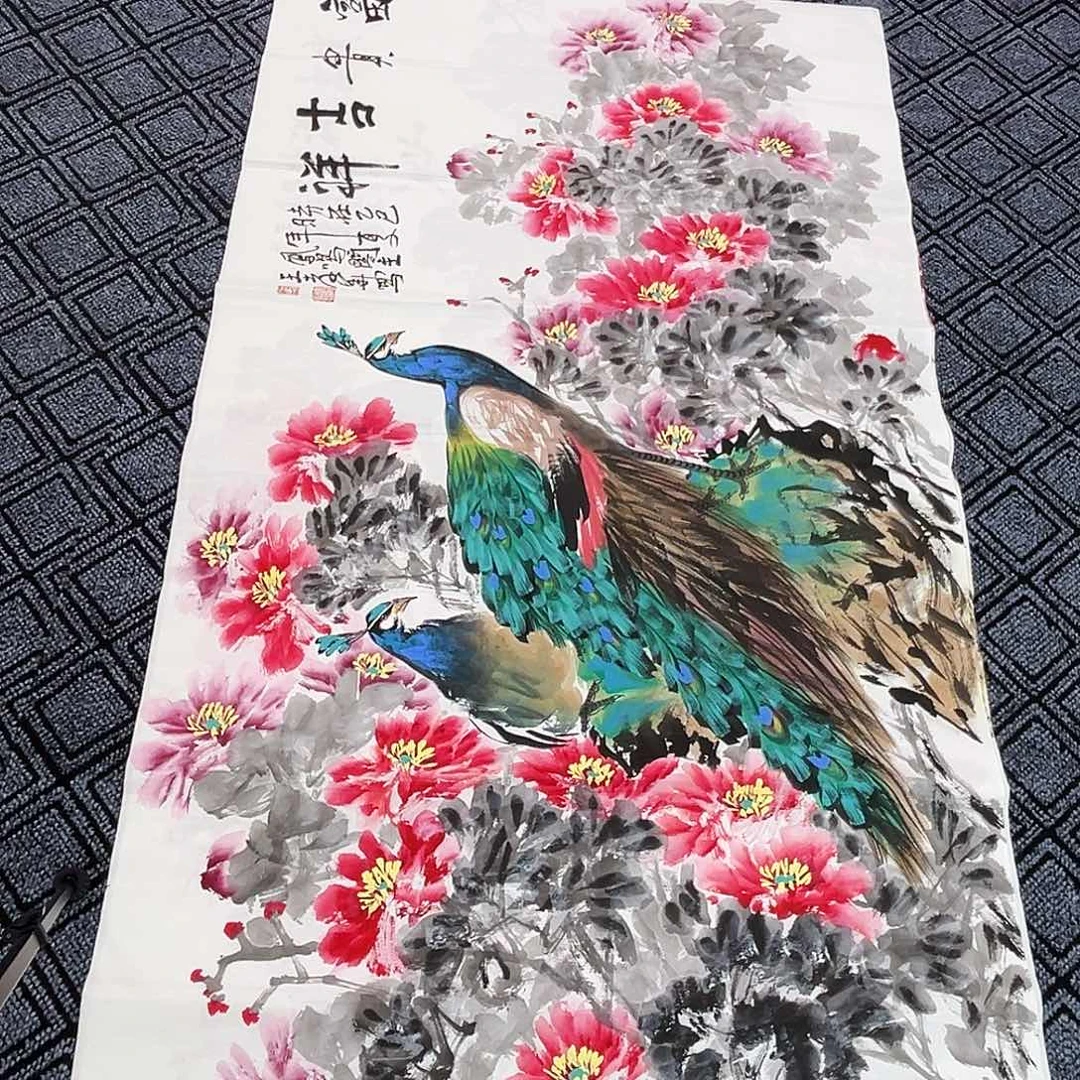 国画王孝华老师六尺整冯