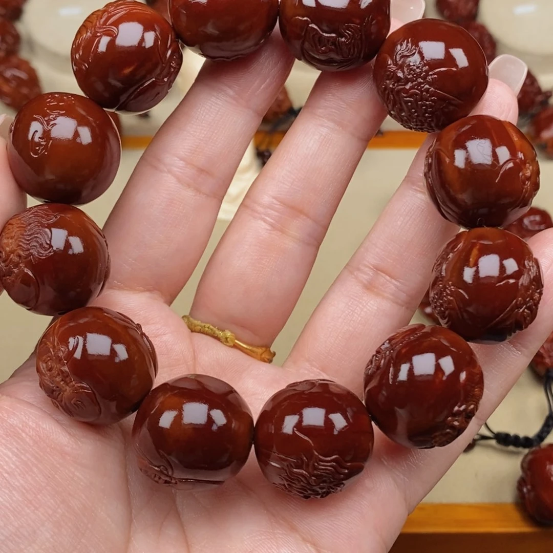 橄榄核吊坠守**福十八罗汉