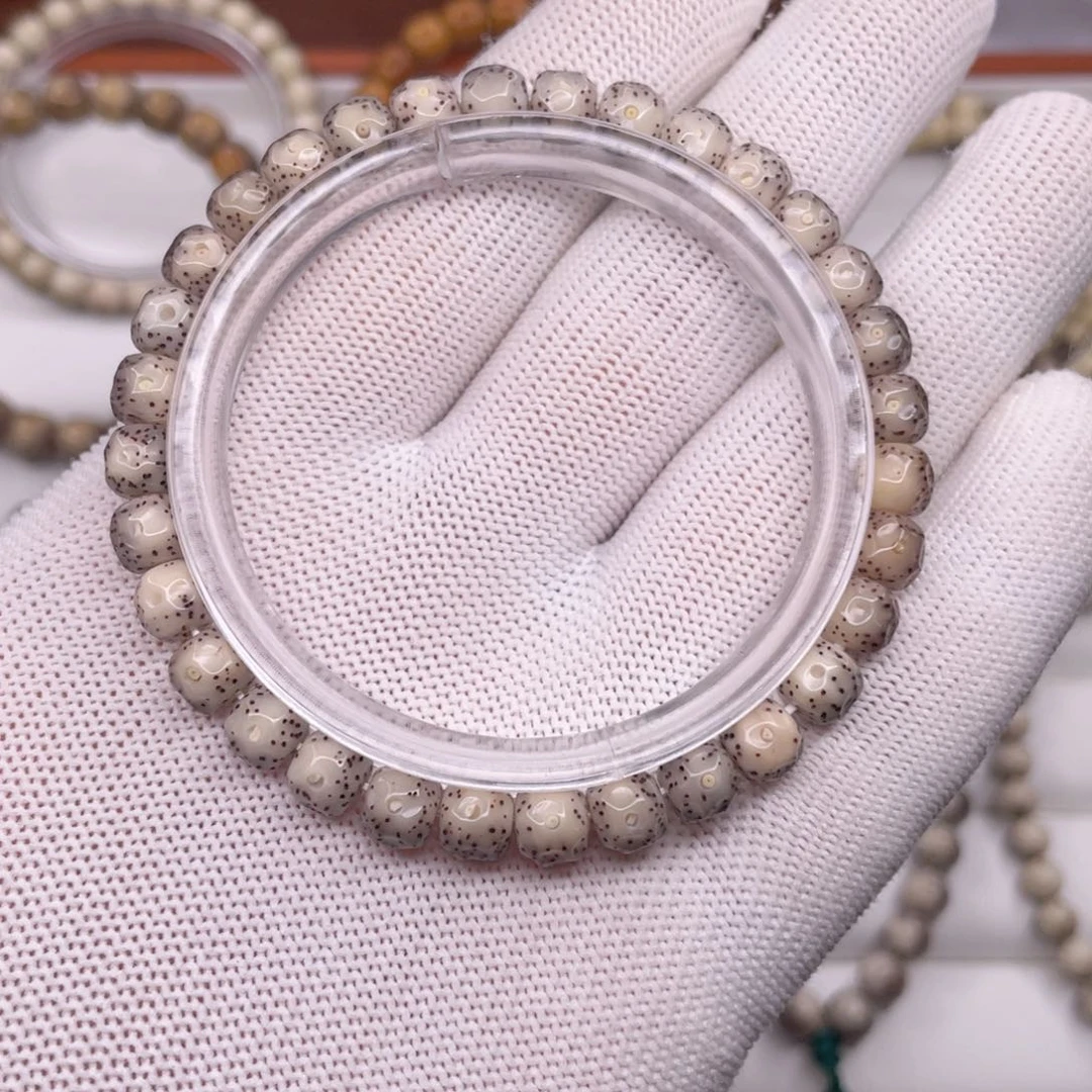 星月菩提手串冰糖玉化料7改无相单圈