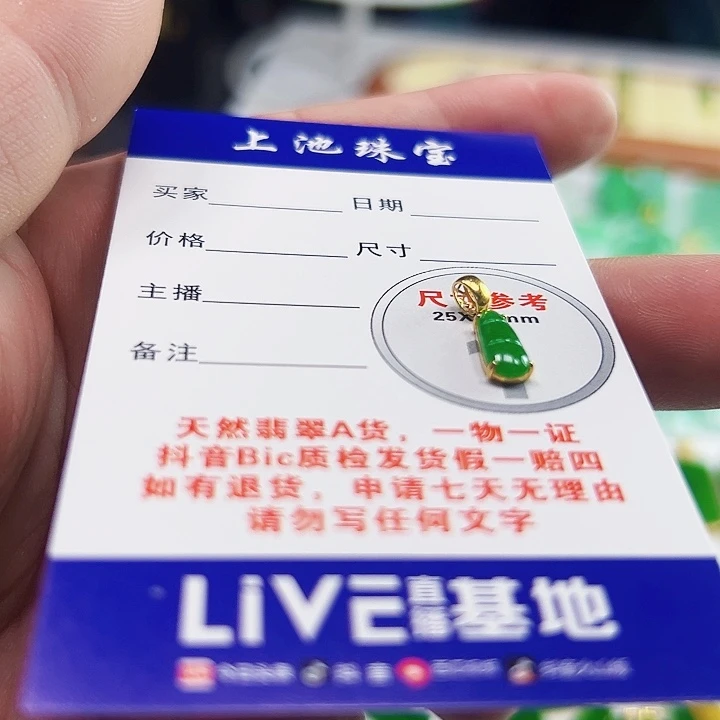 翡翠18K金镶嵌颈饰翡翠
