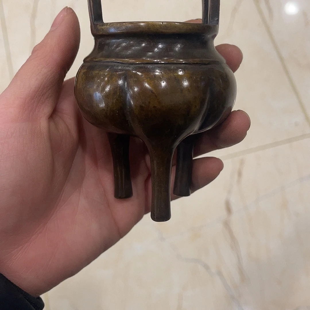 静***观黄铜香炉摆件工艺品