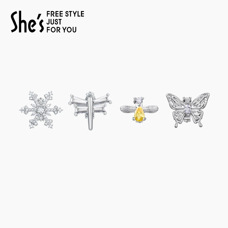 【福利款】shes轻简刘海碎发高颅顶显发量豆蔻夹6只装气质仙女