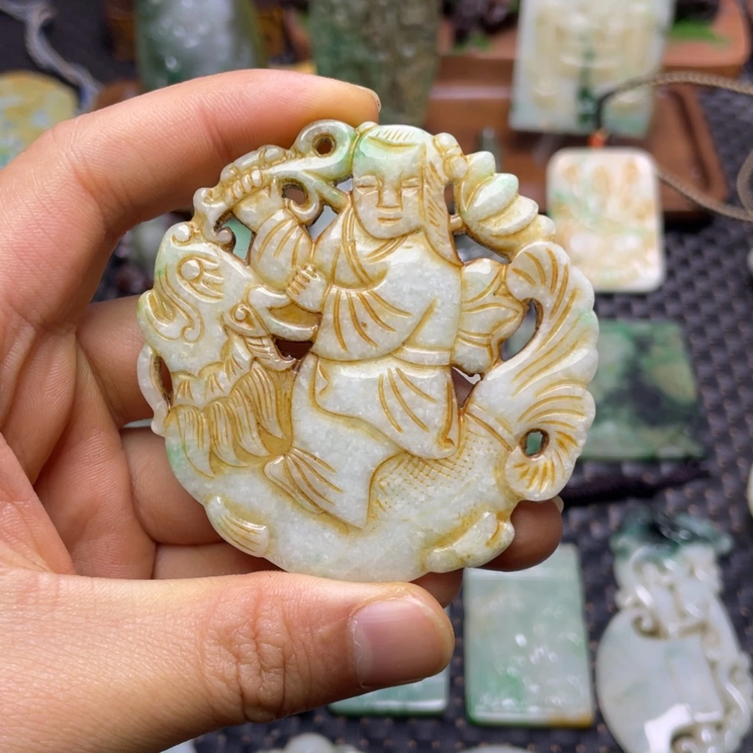 *****翡翠未镶嵌颈饰翡翠颈饰未镶嵌