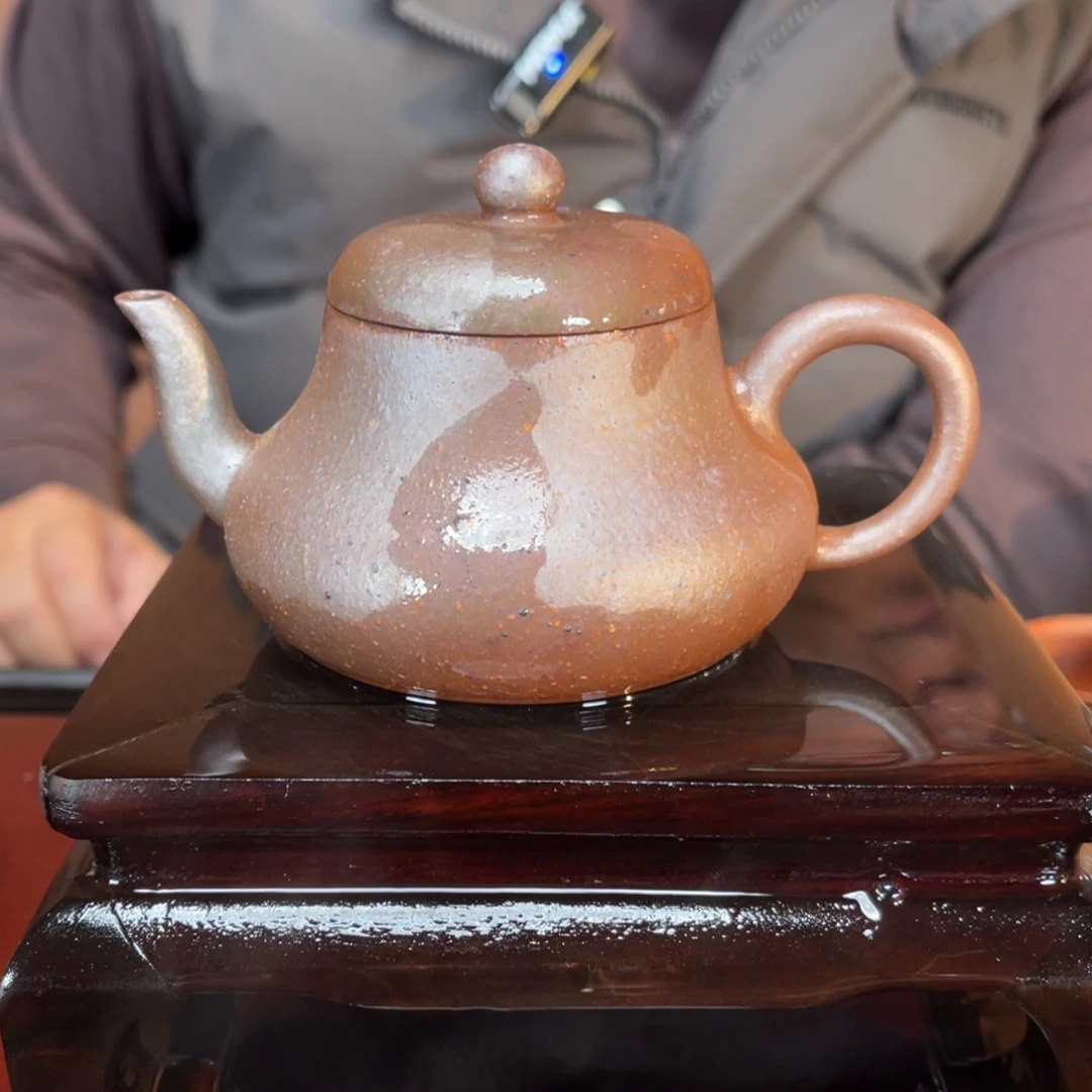 茶壶紫砂高端150cc粗砂红泥君德