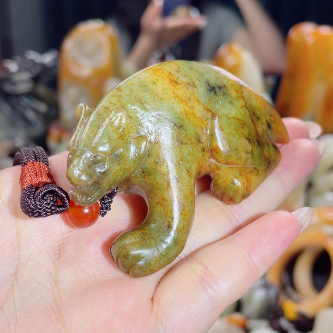 和田玉未镶嵌把件4