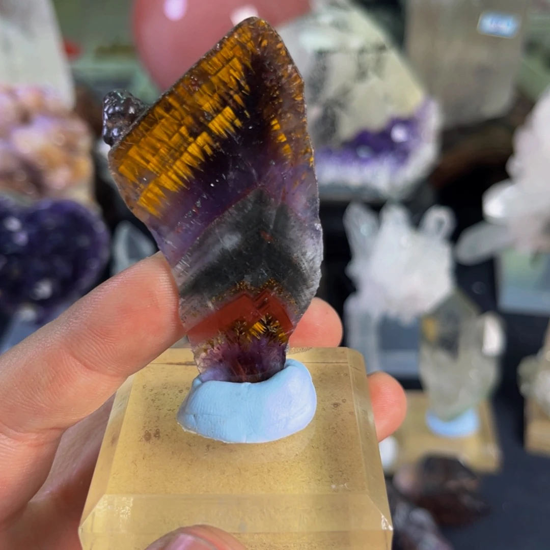 水晶天然水晶家居摆件未镶嵌三*忧