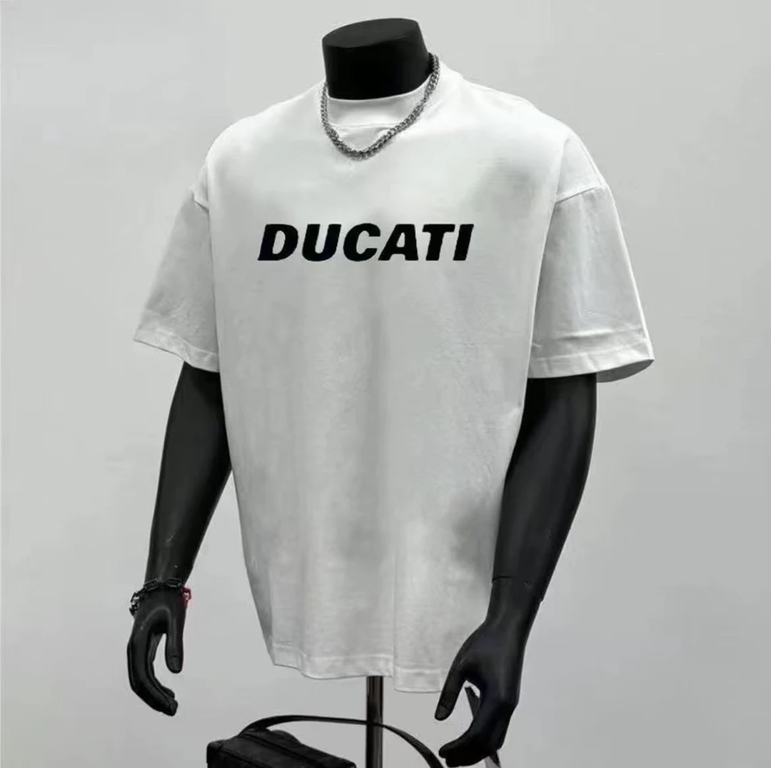 夏季字母短袖夏季T恤个性休闲男士白色纯棉时尚百搭宽松潮流印花