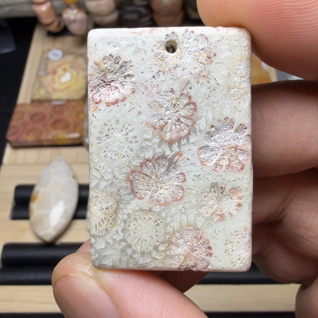 硅化玉未镶嵌纯天然色有机玉石保真色骨骼花