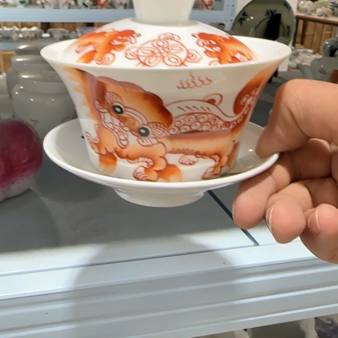 瓷片摆件手绘瓷器全部处理了吧