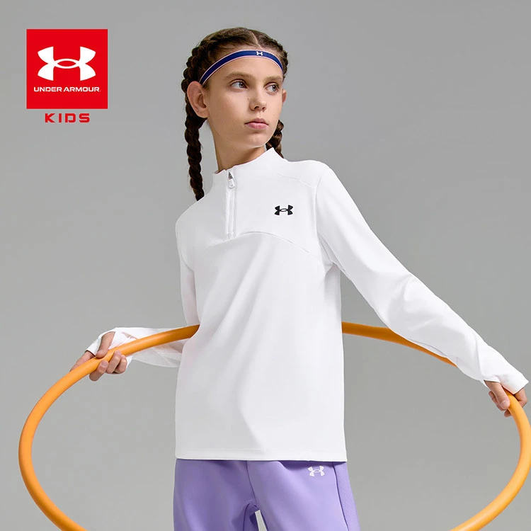 Under Armour/安德玛春秋季打底衫休闲运动风户外速干儿童长袖T恤