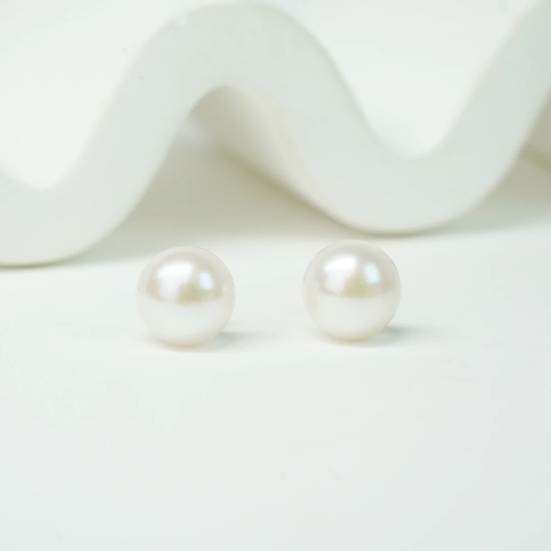 【小北好物】S925银淡水珍珠耳钉约10mm【多样性发一件】QH15X398